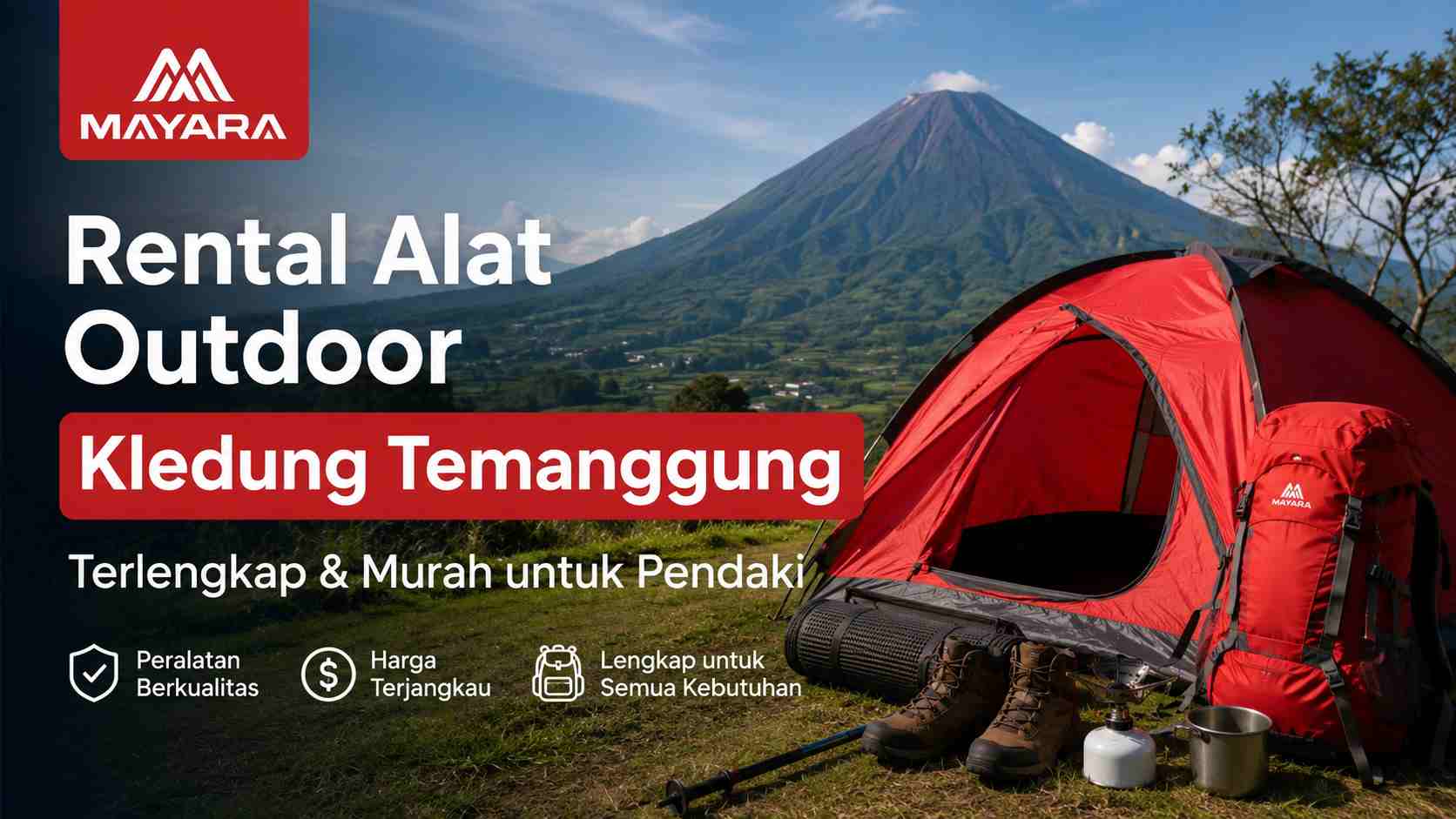 Tempat Rental Alat Outdoor Kledung di Temanggung Terlengkap & Murah untuk Pendaki